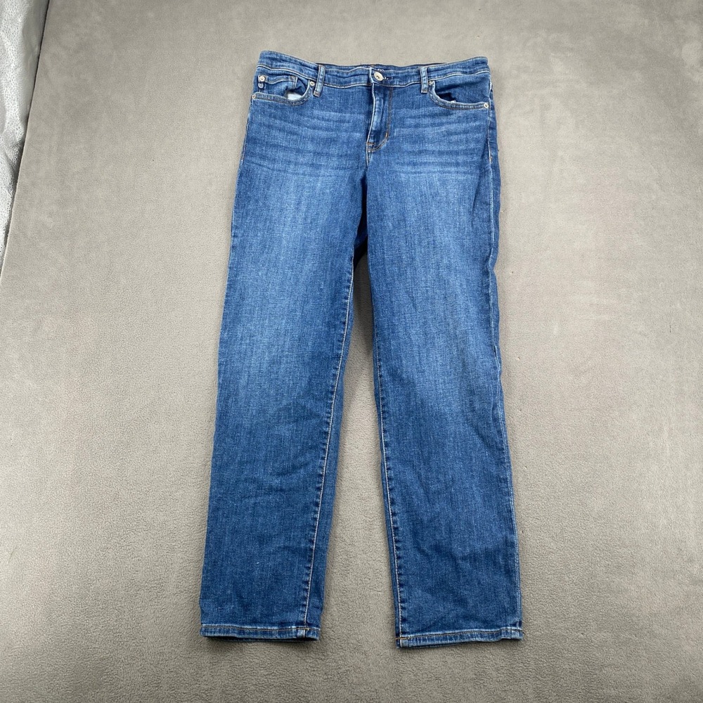 Chaps Jeans Womens 6/28 Slim Boyfriend Medium Wash Blue Denim Stretch Pants